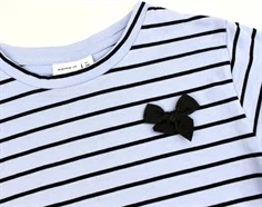 Name It serenity stribet short sløjfe t-shirt